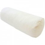 Duck Feather Bolster Cushion Pad (46cm x 20cm) Cream