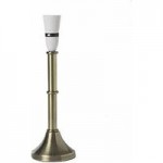 Smooth Brass Candlestick Lamp Base Bronze