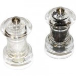 Acrylic Traditional Salt and Pepper Mill Set Clear