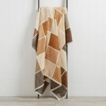 Thermosoft Checked 150cm x 200cm Blanket Latte (Brown)