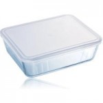 Pyrex Medium Rectangular Dish with Lid Clear