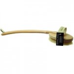 Hydrea Long Handled Wooden Body Brush Light Brown / Natural