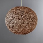 Woven Ball Easy Fit Pendant Shade Chocolate Brown