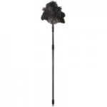 Ostrich Feather Extendable Duster Black