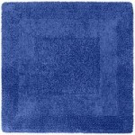 Super Soft Reversible Cornflower Square Bath Mat Cornflower (Blue)