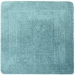 Super Soft Reversible Lagoon Square Bath Mat Lagoon (Blue)