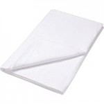 Luxury 100% Brushed Cotton White Flat Sheet White