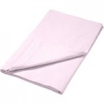 Luxury 100% Brushed Cotton Pale Pink Flat Sheet Pale Pink
