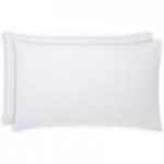 Luxury Brushed Cotton White Housewife Pillowcase Pair White