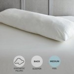 Small Medium-Support Body Pillow White