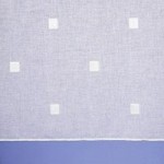 Zen Lace Net Slot Top Curtain Fabric White