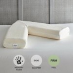 Memory Foam V-Shaped Firm-Support Pillow White