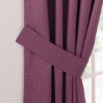 Solar Aubergine Curtain Tiebacks Plum Purple