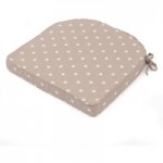 Taupe Dotty Seat Pad Taupe