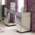 Venetian Mirrored Dressing Table Clear