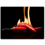 Hot Chilli Black Work Surface Protector Black