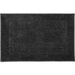 Luxury Cotton Black Non-Slip Bath Mat Black