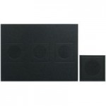 Geo Black Set of 4 Placemats and Coaster Pack Black