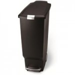 simplehuman 40 Litre Slim Black Recycle Bin Black