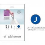 simplehuman J 38 – 40 Litre Bin Liners White