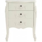 Toulouse Ivory 3 Drawer Chest White