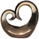 Plum Pudding Wave Sculpture Brown