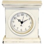 Classic Elegance Rectangle Clock Cream