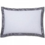 Roma Silver Damask Oxford Pillowcase Grey / Silver