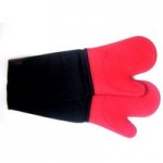 Silicone Double Oven Glove Red