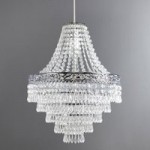 Blenheim Clear Droplet Easy Fit Pendant Shade Silver