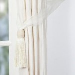 Voille Curtain Tieback Cream