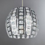 West End Chrome Acrylic Easy Fit Pendant Silver