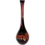 Burnt Sienna Premium Bottle Vase Chocolate Brown