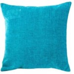Chenille Turquoise Cushion Turquoise