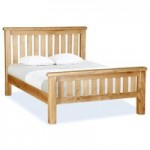 Aylesbury Oak Slatted Bedstead Light Brown / Natural