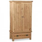 Aylesbury Oak Double Wardrobe Light Brown / Natural