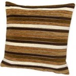 Chenille Blenheim Cushion Cover Light Brown / Natural