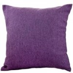 Barkweave Aubergine Cushion Aubergine (Purple)
