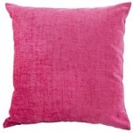 Chenille Fuchsia Cushion Pink