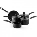 Aluminium 5-Piece Pan Set Black