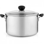 Stainless Steel 6.2 Litre Stock Pot Silver
