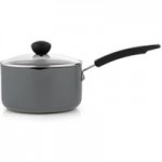 Hard Anodised 20cm Saucepan Grey