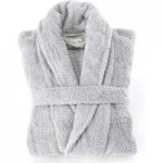 Egyptian Cotton Silver Dressing Gown Silver