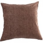 Large Chenille Chocolate Cushion Chocolate (Brown)