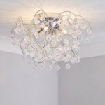 Layla Droplet Four Light Fitting Silver