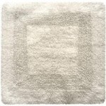 Super Soft Reversible Pebble Square Bath Mat Pebble (Grey)