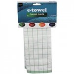 E-Cloth Classic Check E-Towel Green
