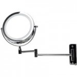 Extendable Wall Mounted LED Mirror Silver