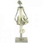Nouveau Standing Lady with Child Silver