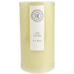 LED Church Candle 8cm x 15cm Cream